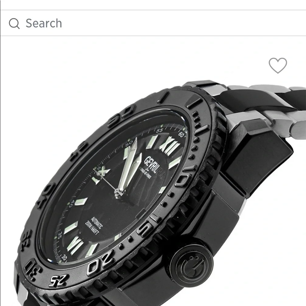 Gevril NWOT Seacloud Stainless Steel Bracelet Watc